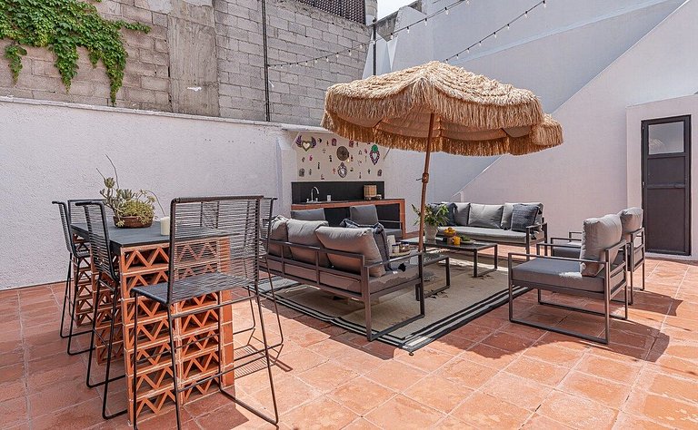 Casona en Condesa con patio gigante