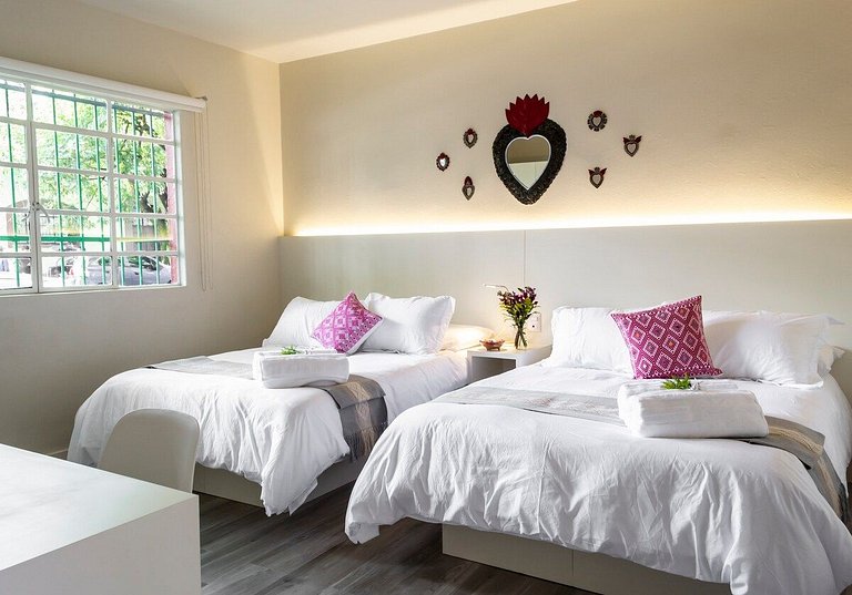 Dazzling house in the heart of Coyoacan/12 guests